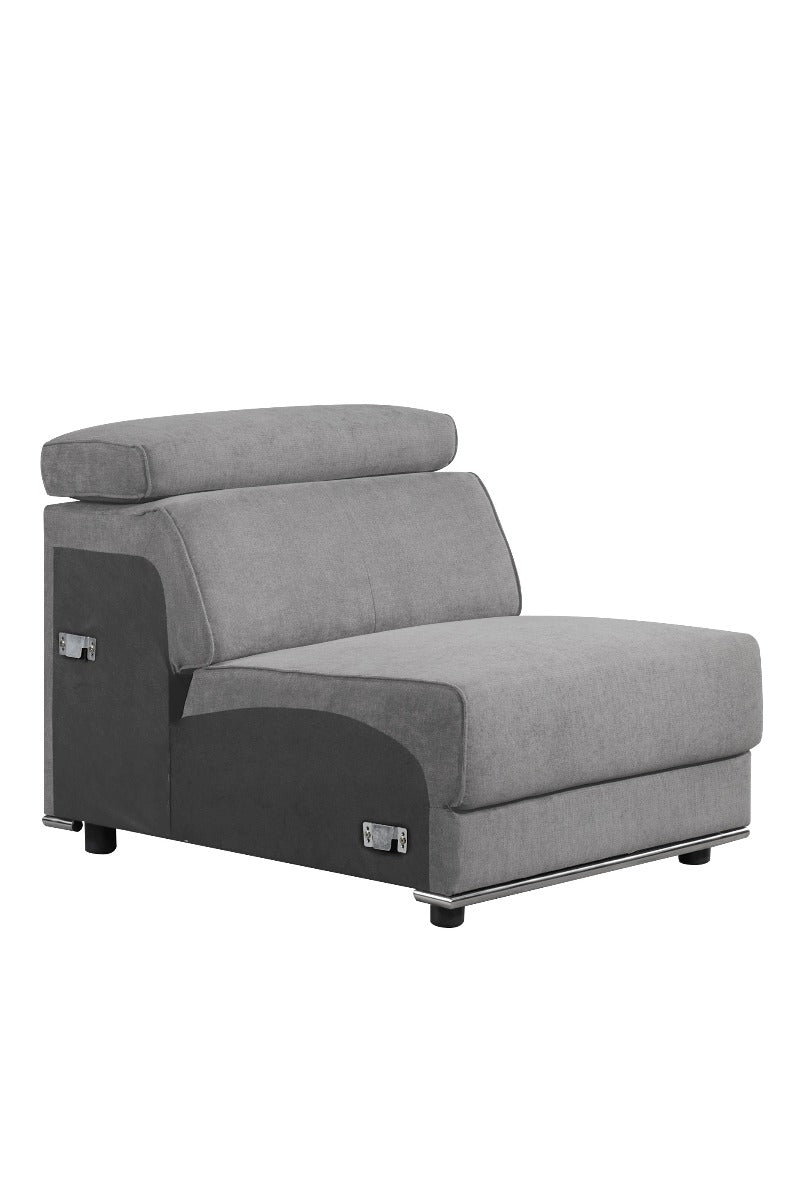 Silla modular Alwin de 81 cm de largo sin brazos
