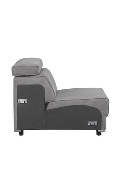 Silla modular Alwin de 81 cm de largo sin brazos
