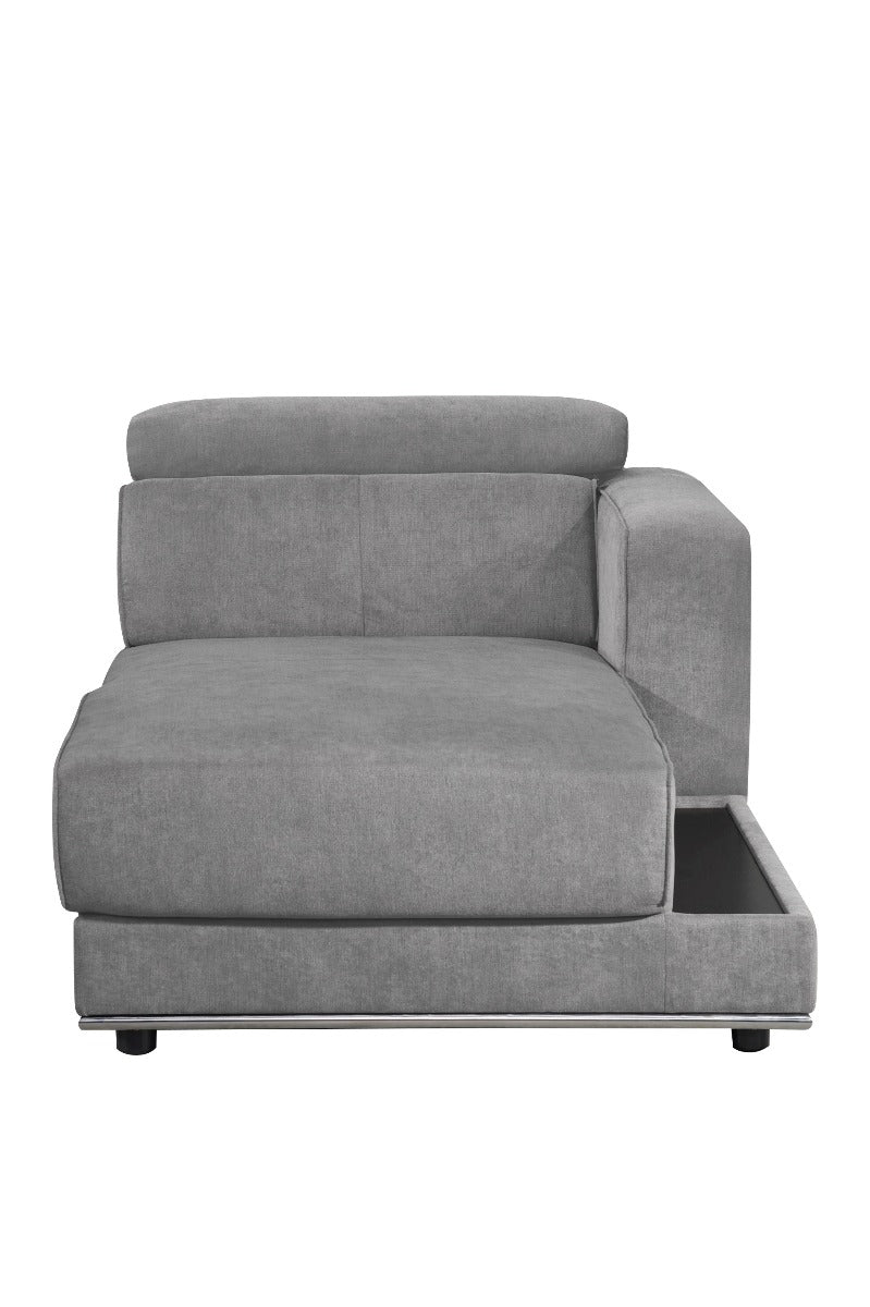 Chaise longue modular Alwin de 69" de largo - RF