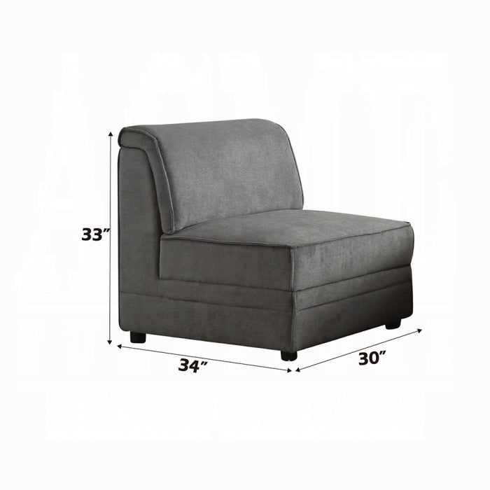 Sillón modular Bois de 30" de ancho sin brazos
