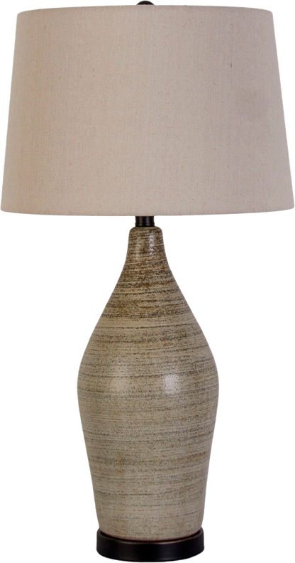 Serene Stone Ceramic Table Lamp (Case Pack 2)
