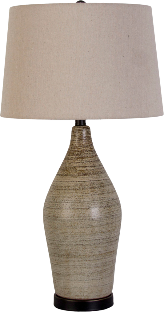 Serene Stone Ceramic Table Lamp (Case Pack 2)