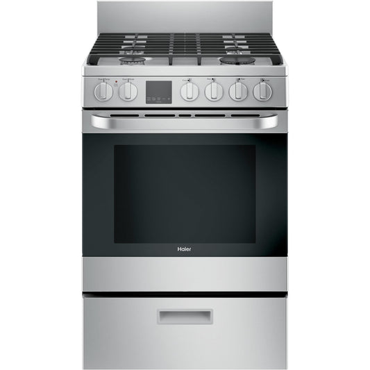  Haier 24-inch Freestanding Gas Range QGAS740RMSS IMAGE 1