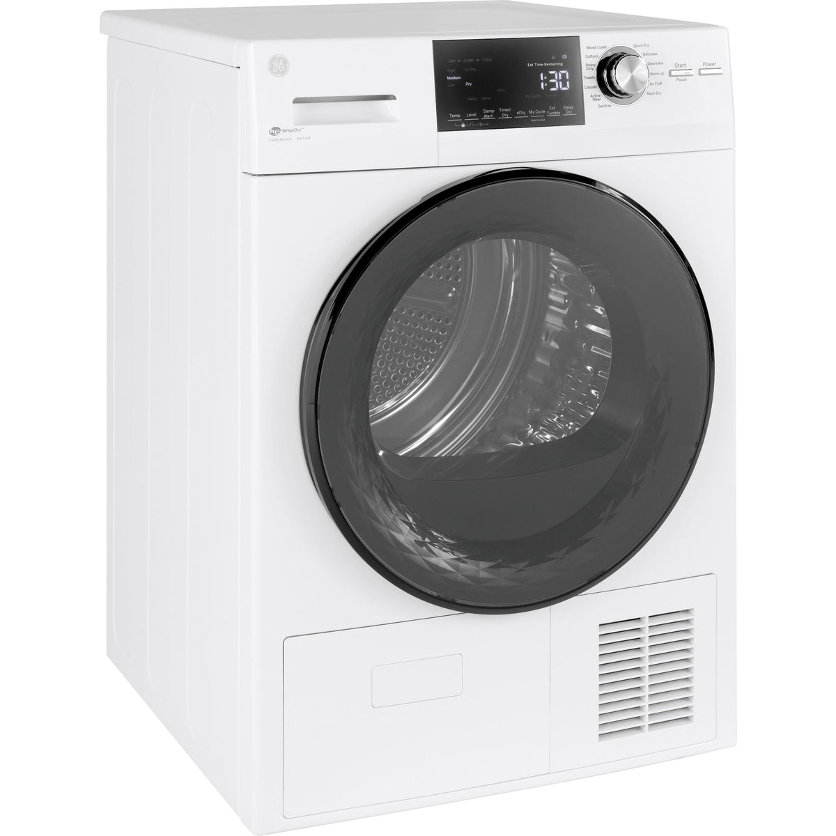  GE 4.1 cu.ft. Ventless Electric Dryer with Stainless Steel Drum GFT14ESSMWW IMAGE 2