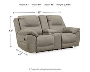Next-Gen Gaucho DBL Rec Loveseat w/Console