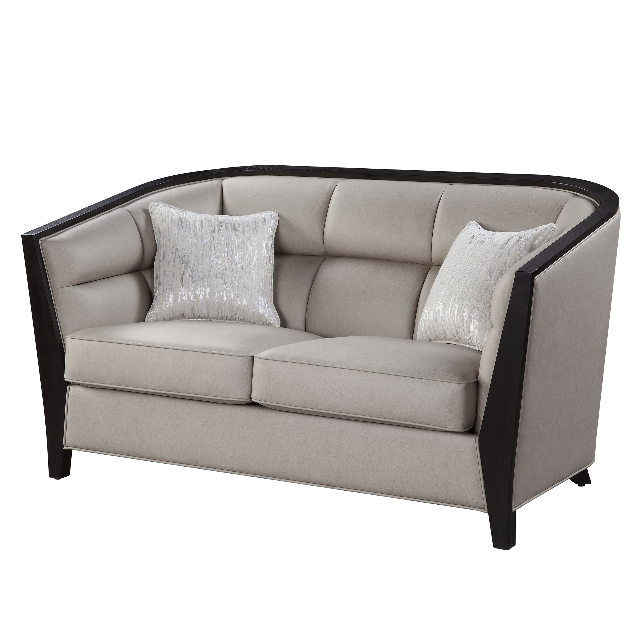 Sofá de dos plazas Zemocryss de 64" de largo con 2 almohadas