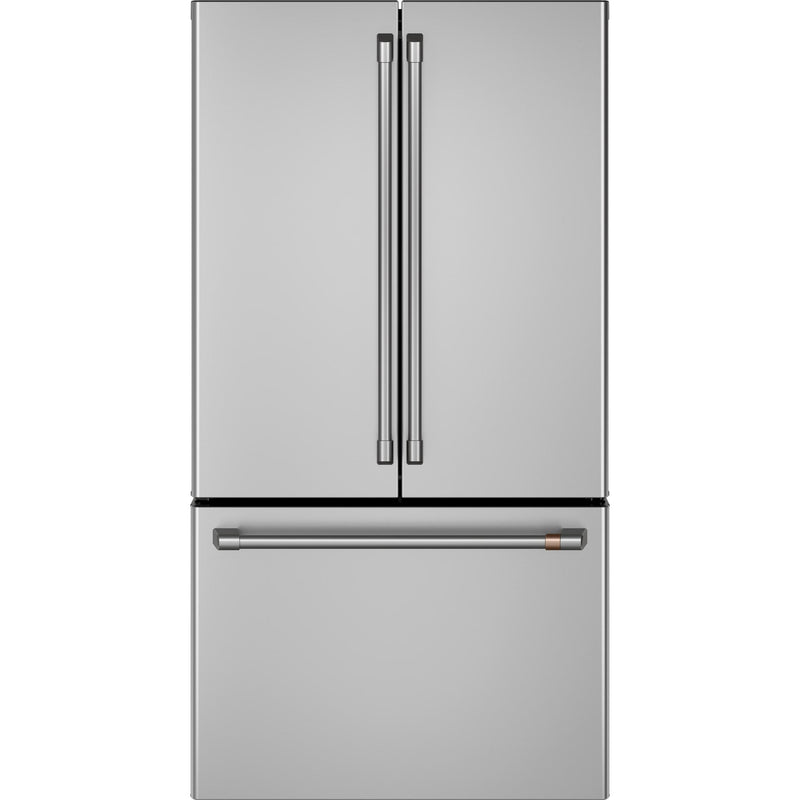 Café 36-inch, 23.1 cu.ft. Counter-Depth French 3-Door Refrigerator with WiFi Connect CWE23SP2MS1