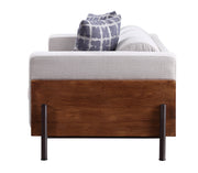 Sofá de dos plazas Pelton de 180 cm de largo con 2 almohadas