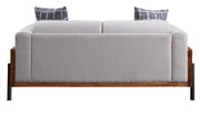 Sofá de dos plazas Pelton de 180 cm de largo con 2 almohadas