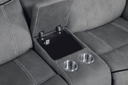 Zubaida Motion Loveseat & Console W/USB