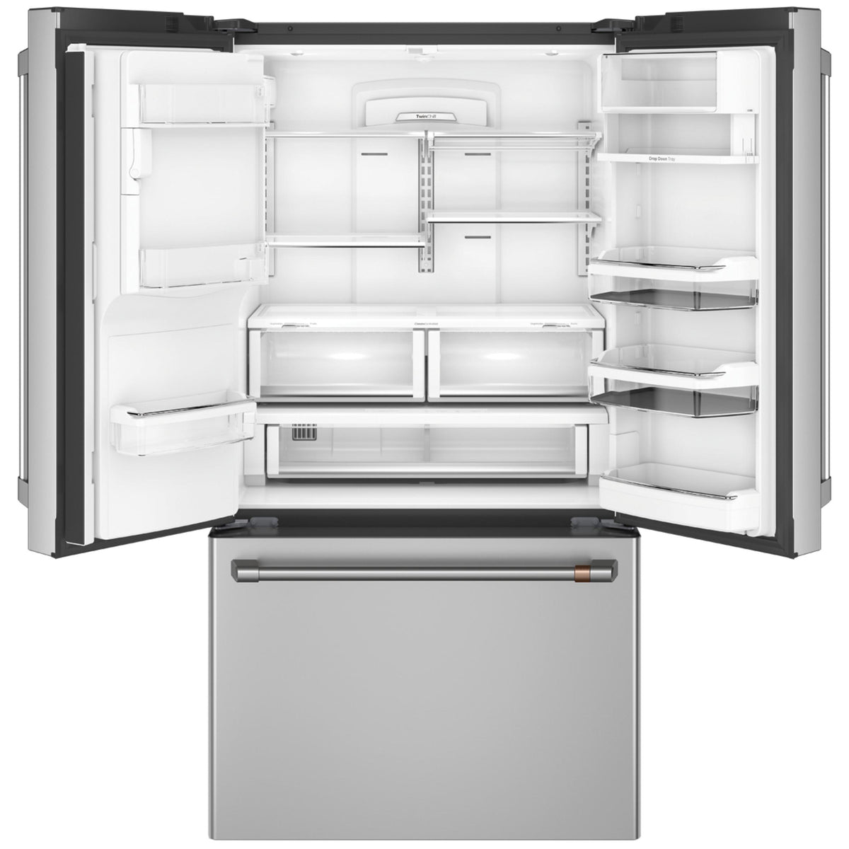  Café 36-inch, 22.2 cu.ft. Counter-Depth French 3-Door Refrigerator with Hot Water Dispenser CYE22TP2MS1 IMAGE 2