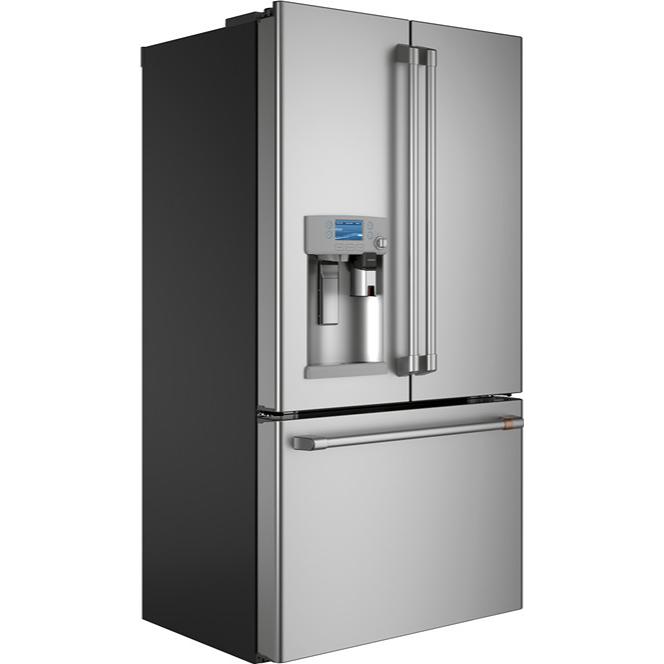 Café 36-inch, 22.2 cu.ft. Counter-Depth French 3-Door Refrigerator with Keurig® K-Cup® Brewing System CYE22UP2MS1 IMAGE 4