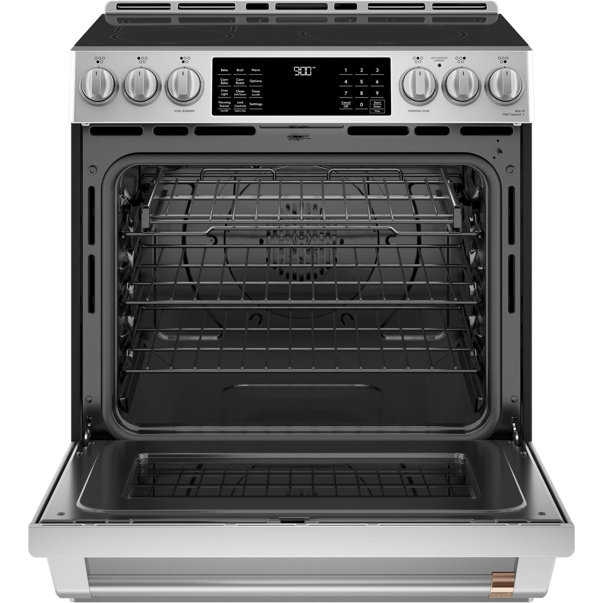  Café 30-inch Slide-in Induction Range with Warming Drawer CHS900P2MS1 IMAGE 2
