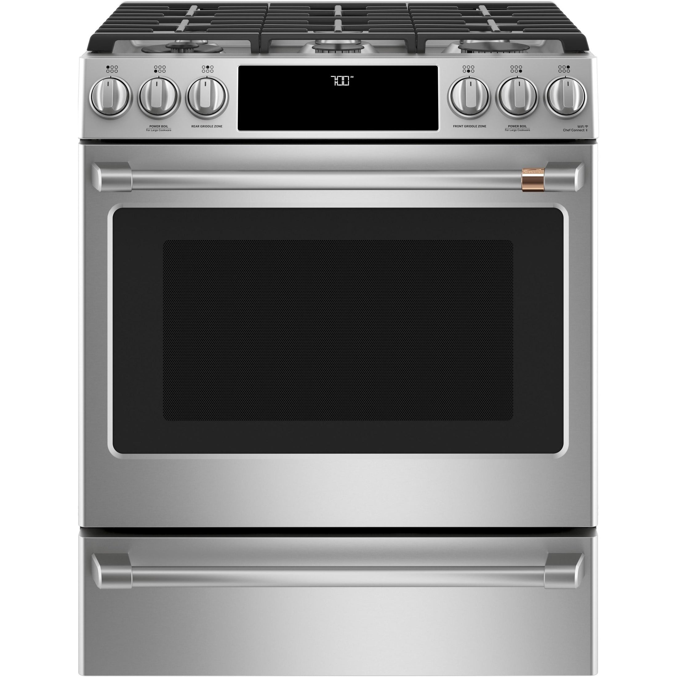  Café 30-inch Slide-in Gas Range with Convection Technology CGS700P2MS1 IMAGE 1