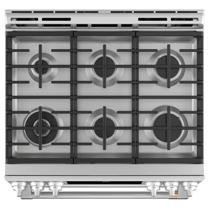  Café 30-inch Slide-in Gas Double Oven Range with Convection Technology CGS750P2MS1 IMAGE 5