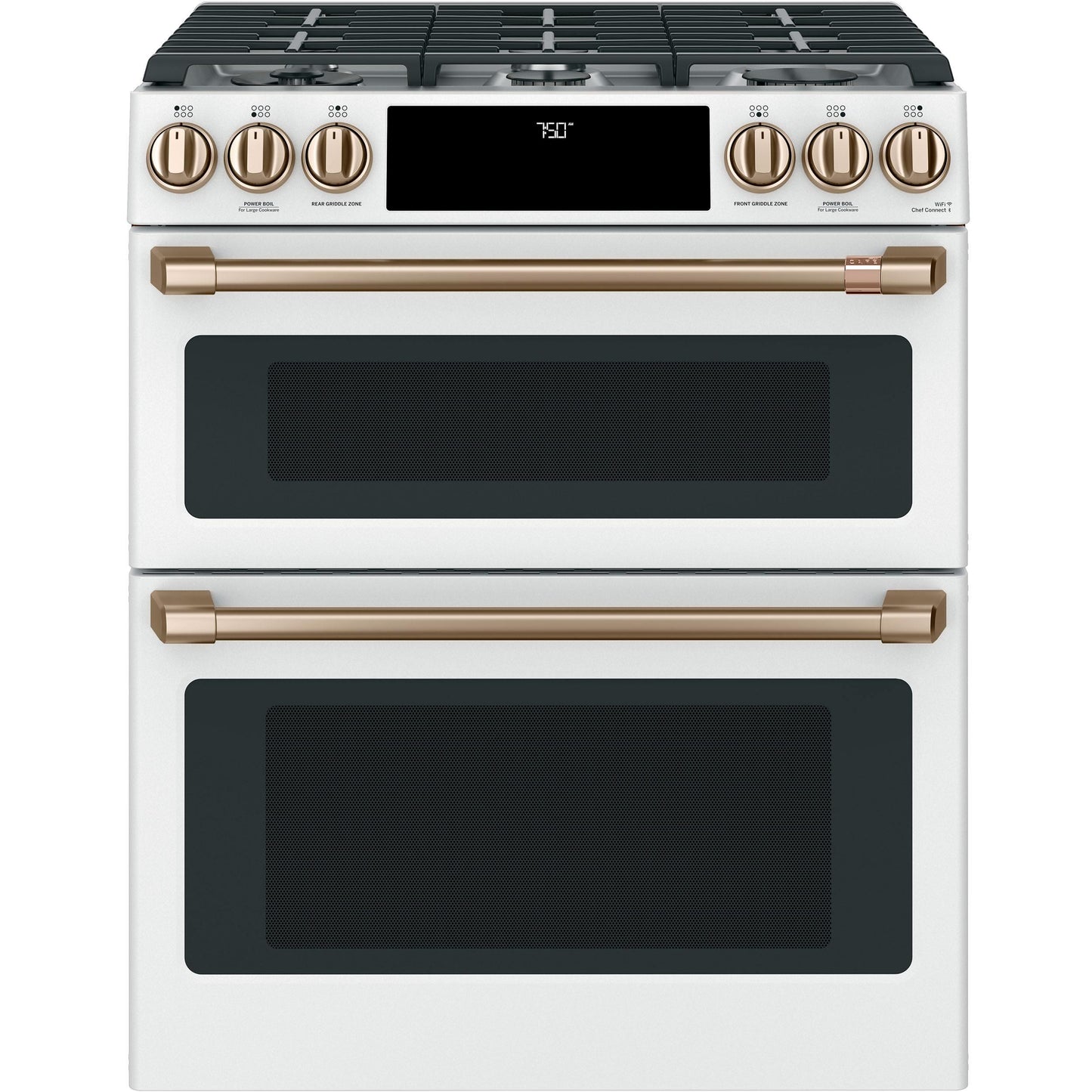  Café 30-inch Slide-in Gas Double Oven Range with Convection Technology CGS750P4MW2 IMAGE 1