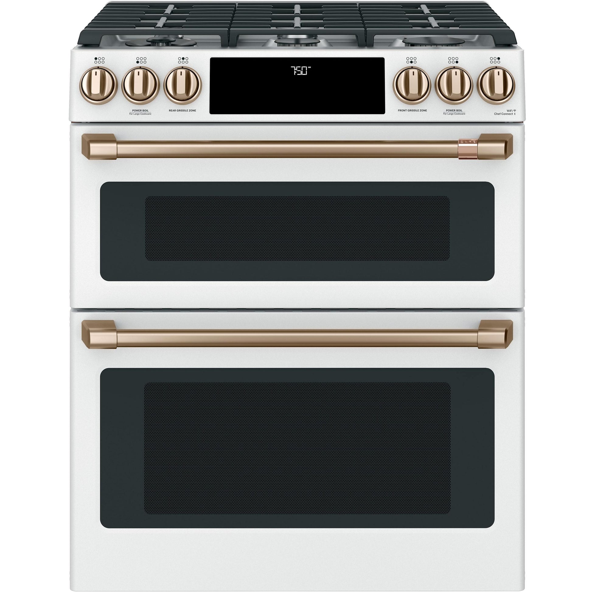  Café 30-inch Slide-in Gas Double Oven Range with Convection Technology CGS750P4MW2 IMAGE 1