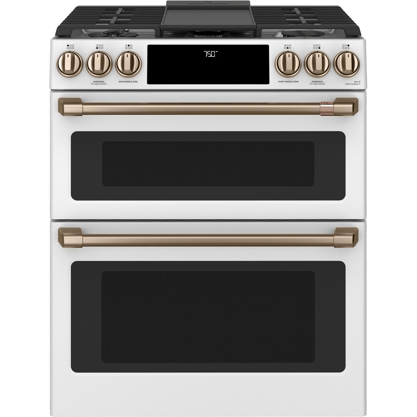  Café 30-inch Slide-in Gas Double Oven Range with Convection Technology CGS750P4MW2 IMAGE 2