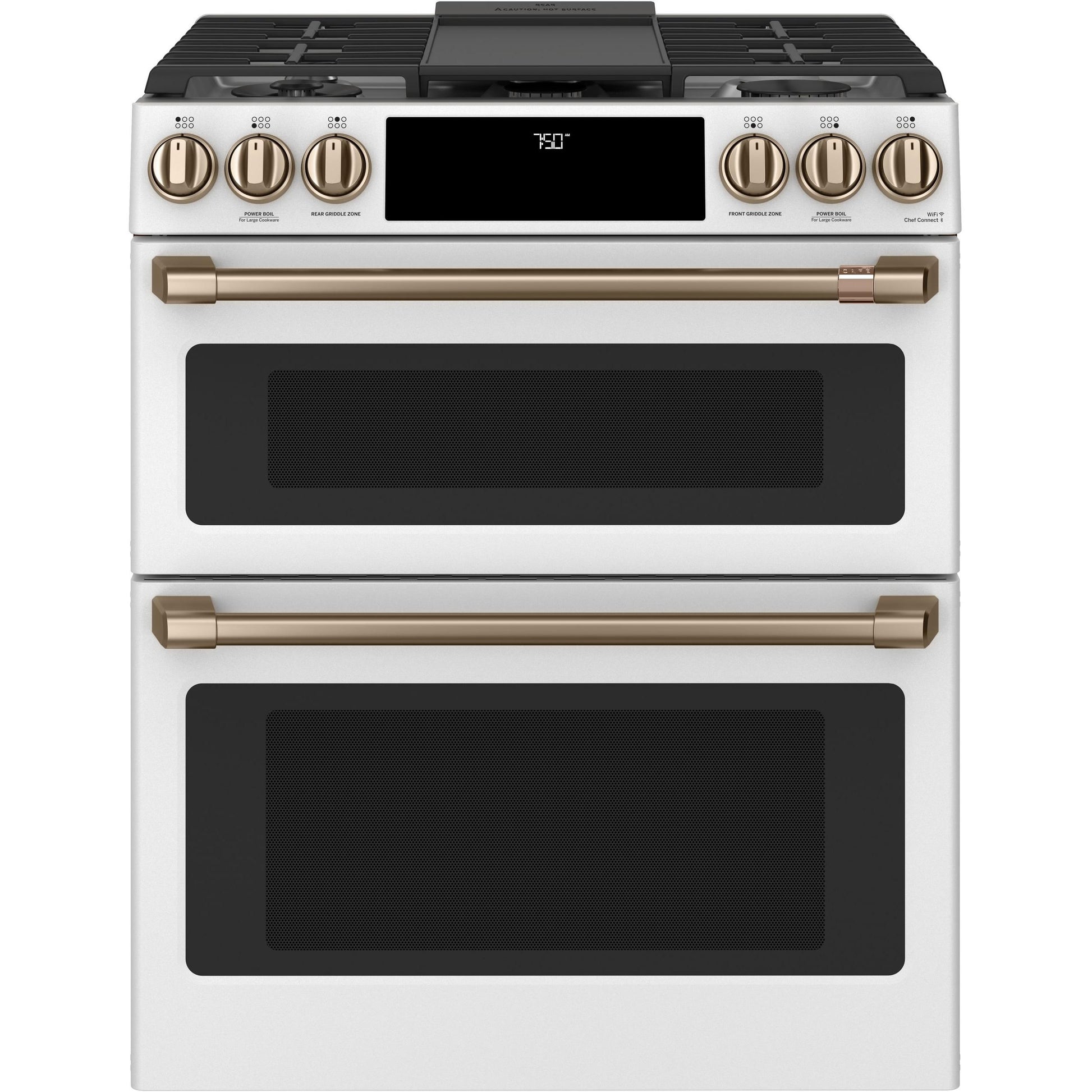  Café 30-inch Slide-in Gas Double Oven Range with Convection Technology CGS750P4MW2 IMAGE 2