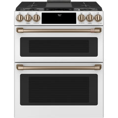  Café 30-inch Slide-in Gas Double Oven Range with Convection Technology CGS750P4MW2 IMAGE 2