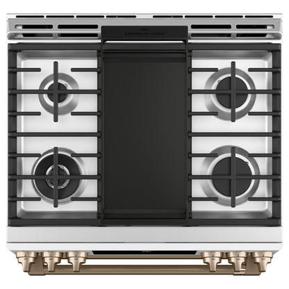  Café 30-inch Slide-in Gas Double Oven Range with Convection Technology CGS750P4MW2 IMAGE 4
