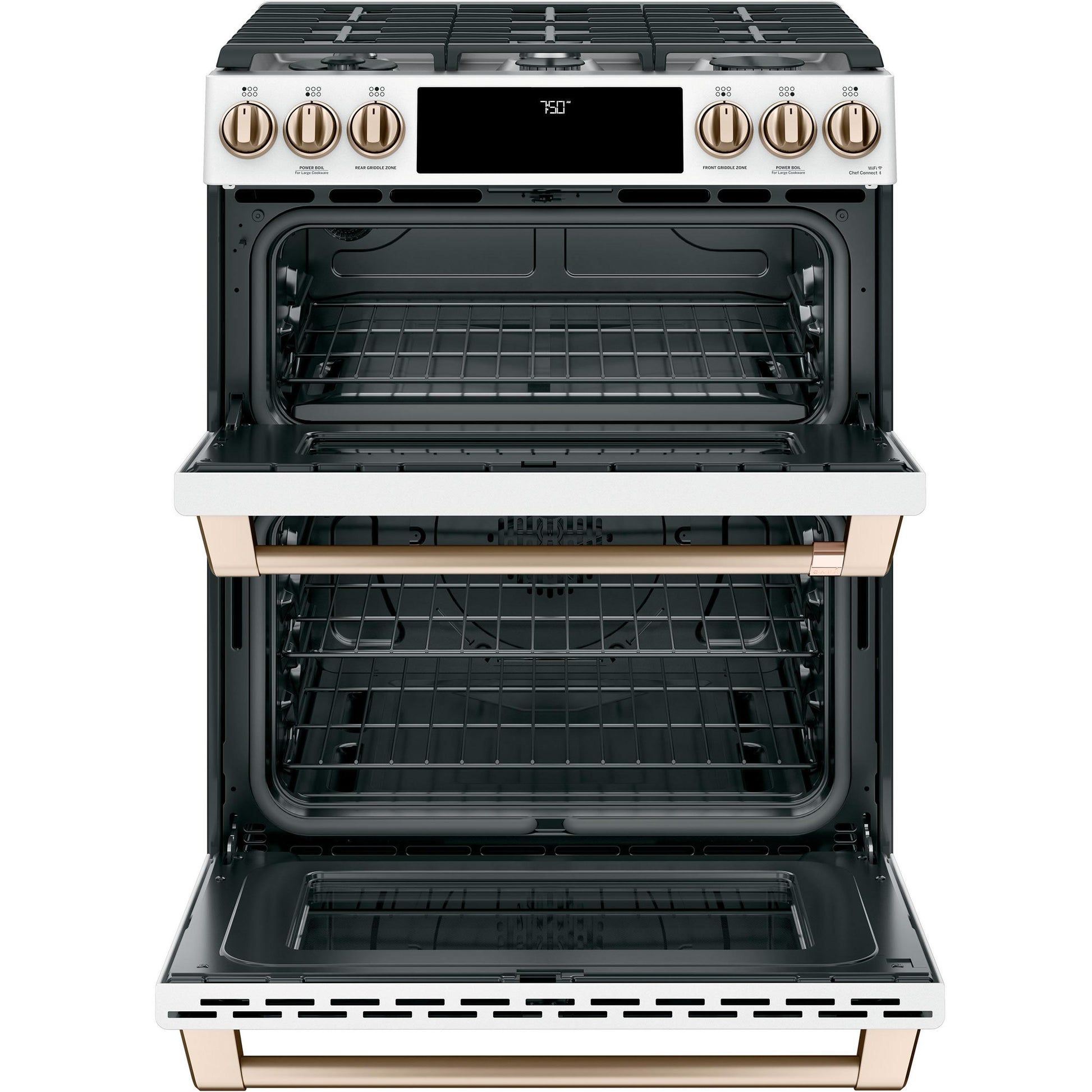  Café 30-inch Slide-in Gas Double Oven Range with Convection Technology CGS750P4MW2 IMAGE 5