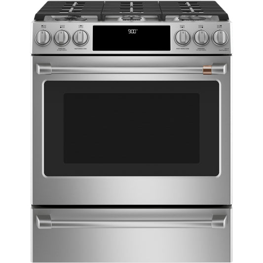  Café 30-inch Slide-in Dual-Fuel Range with Convection Technology C2S900P2MS1 IMAGE 1