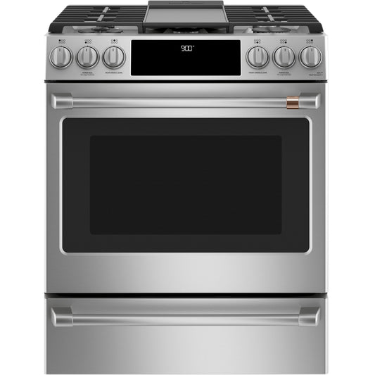  Café 30-inch Slide-in Dual-Fuel Range with Convection Technology C2S900P2MS1 IMAGE 2