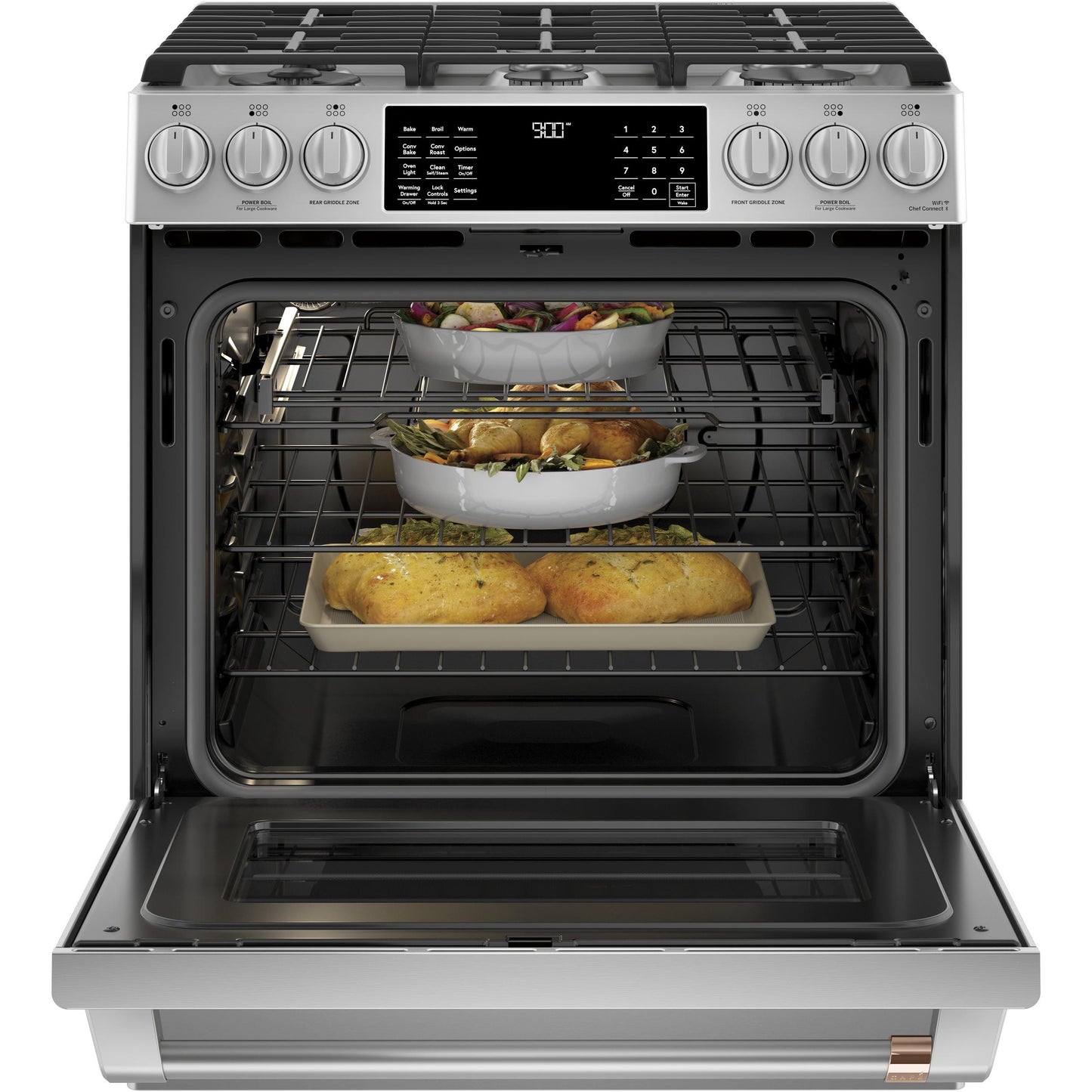  Café 30-inch Slide-in Dual-Fuel Range with Convection Technology C2S900P2MS1 IMAGE 6