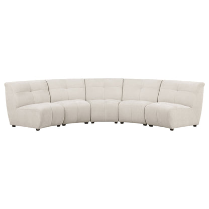 Charlotte Upholstered Modular Sectional Sofa Ivory