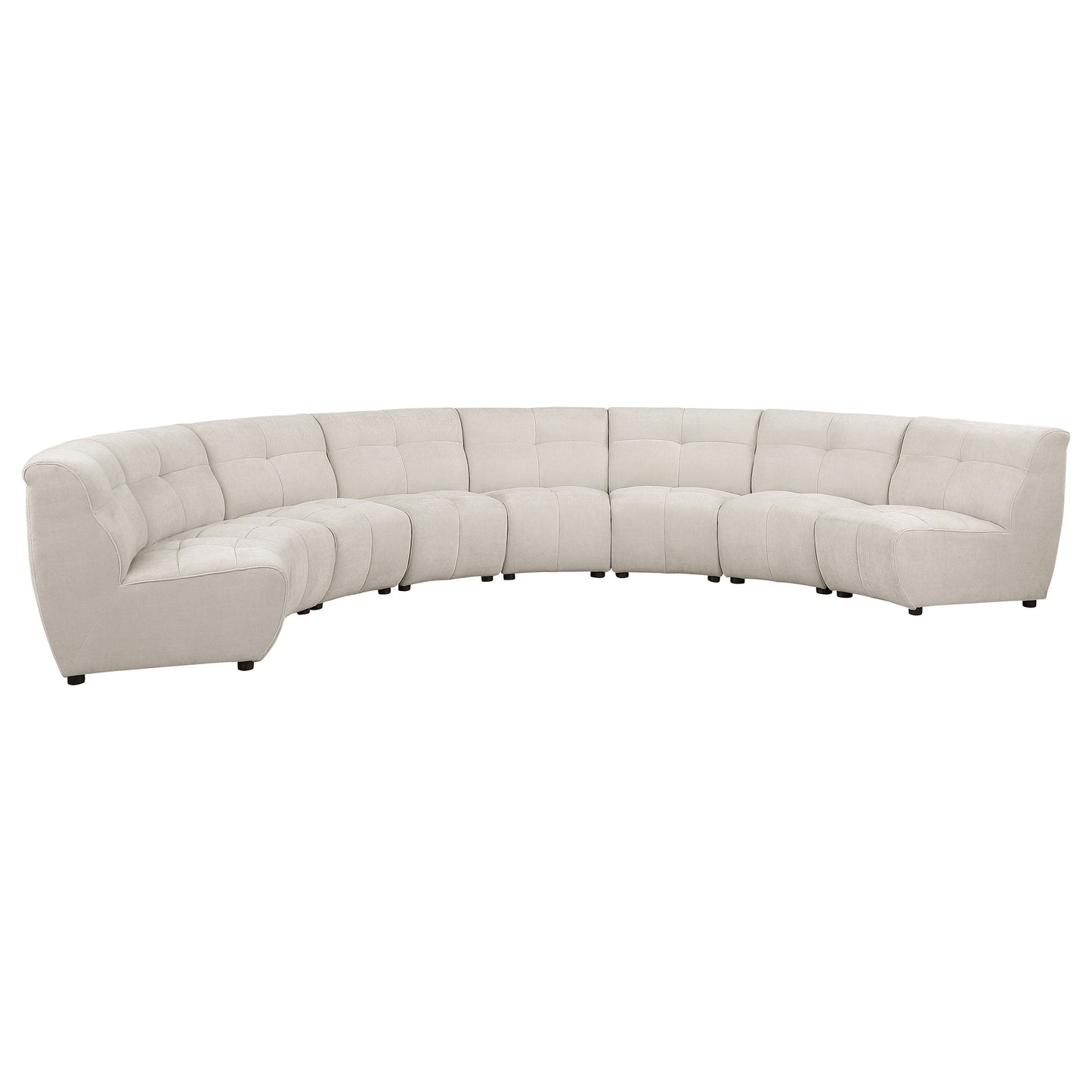 Charlotte Upholstered Modular Sectional Sofa Ivory
