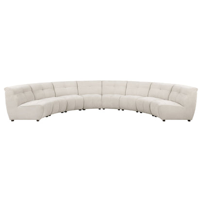 Charlotte Upholstered Modular Sectional Sofa Ivory