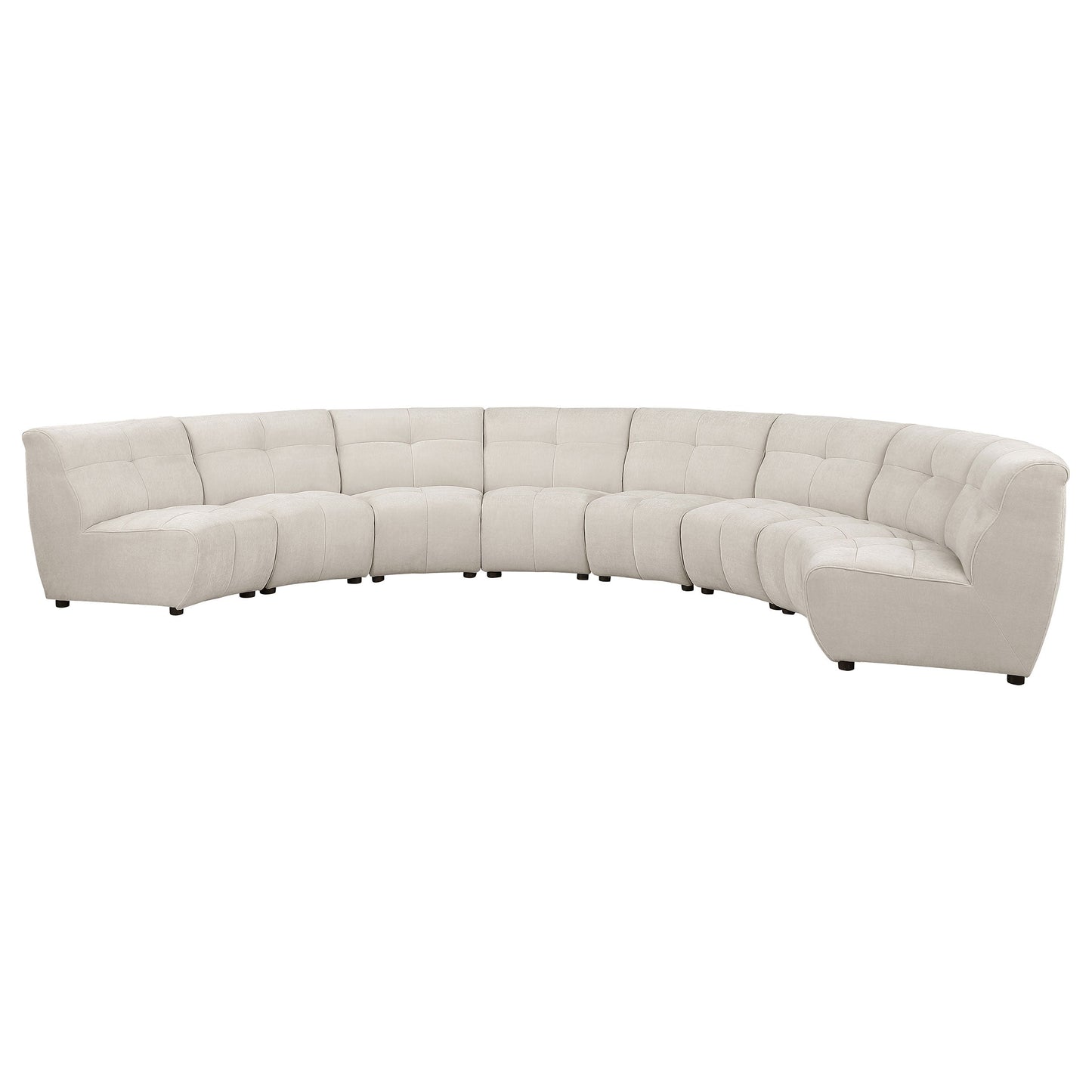 Charlotte Upholstered Modular Sectional Sofa Ivory