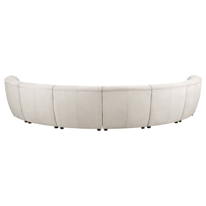 Charlotte Upholstered Modular Sectional Sofa Ivory