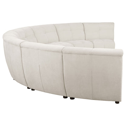 Charlotte Upholstered Modular Sectional Sofa Ivory