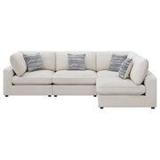 Sofá modular seccional tapizado Serene en beige