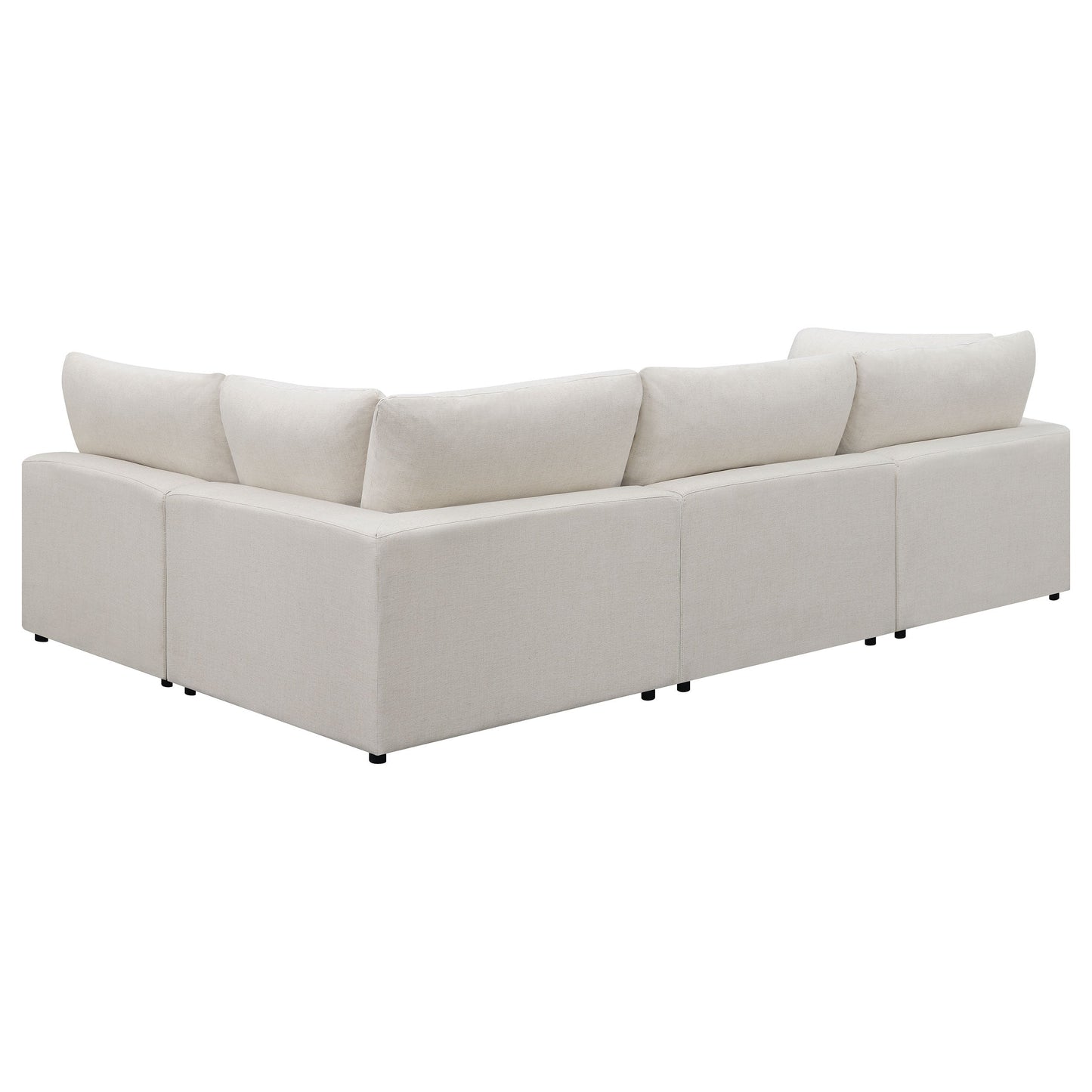 Sofá modular seccional tapizado Serene en beige
