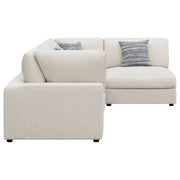 Sofá modular seccional tapizado Serene en beige
