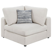 Sofá modular seccional tapizado Serene en beige