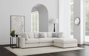 Sofá modular seccional tapizado Serene en beige