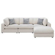 Sofá modular seccional tapizado Serene en beige