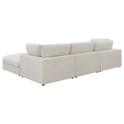 Sofá modular seccional tapizado Serene en beige