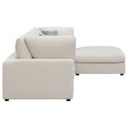 Sofá modular seccional tapizado Serene en beige
