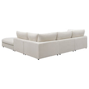 Sofá modular seccional tapizado Serene en beige