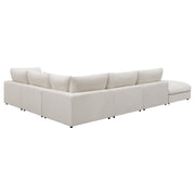 Sofá modular seccional tapizado Serene en beige