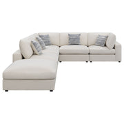 Sofá modular seccional tapizado Serene en beige