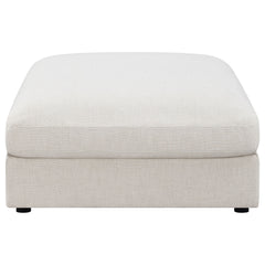 Otomana cuadrada tapizada Serene Beige