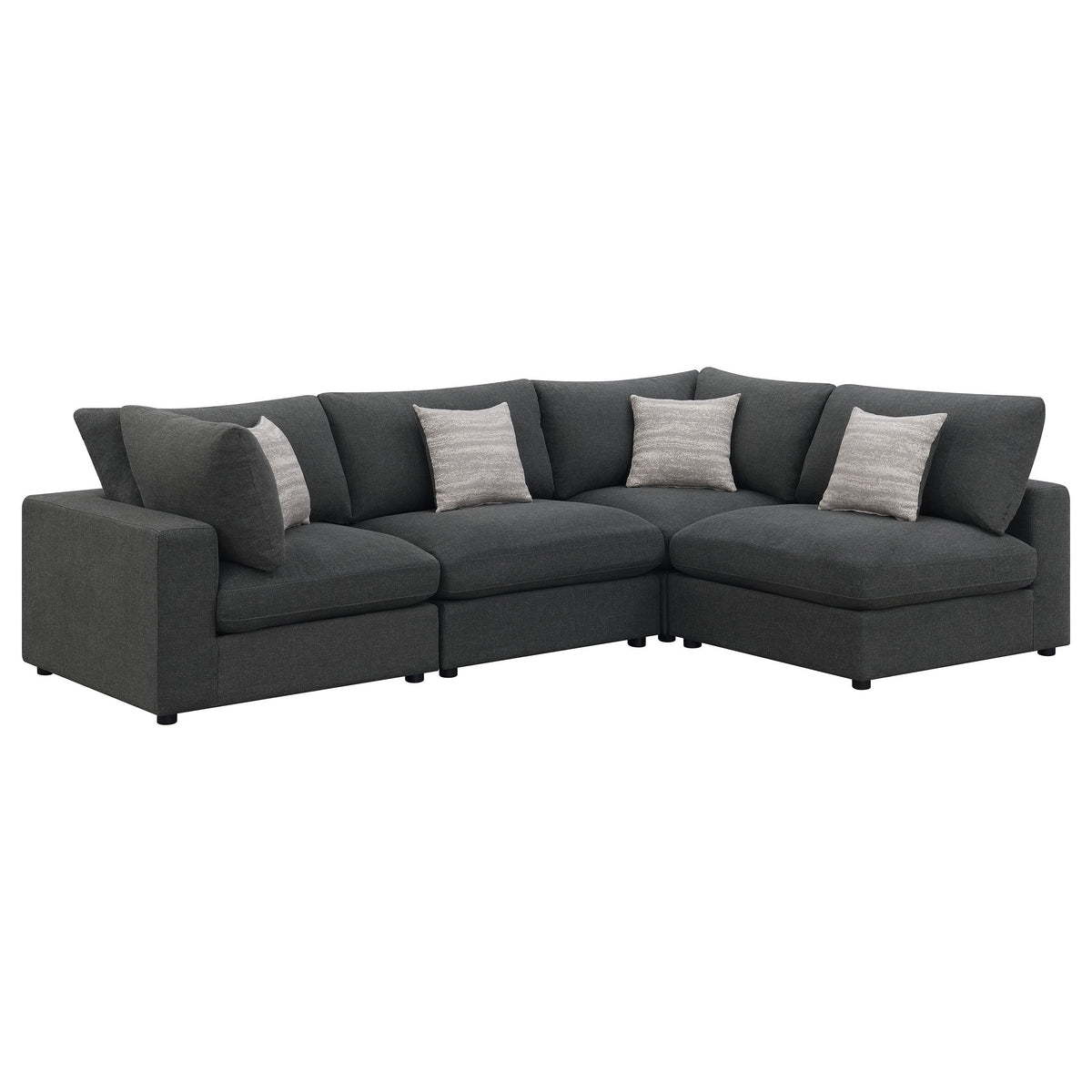 Serene Upholstered Modular Sectional Sofa Beige