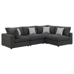 Serene Upholstered Modular Sectional Sofa Beige