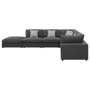 Sofá modular seccional tapizado Serene en beige